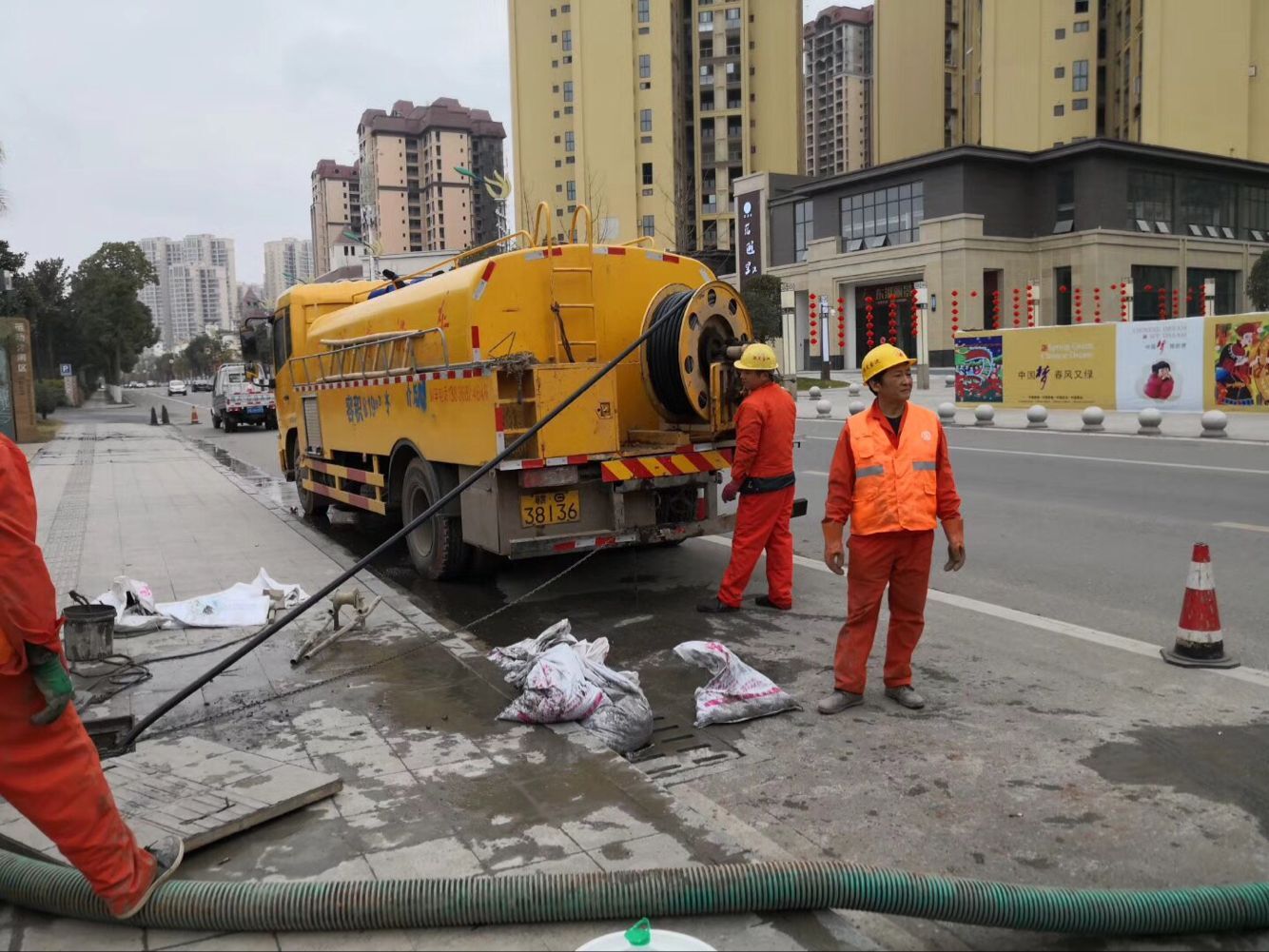 相山排污管道清淤-管道清洗